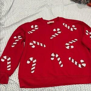 Red Candy Cane Sweater